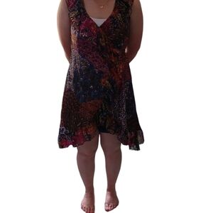 Silly Yeti RUFFLED WRAP AROUND DRESS